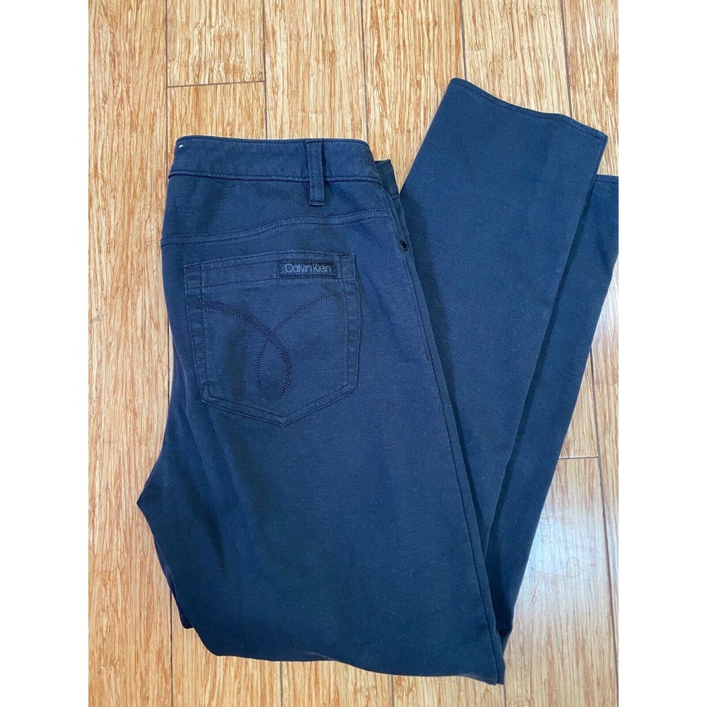 Women’s Calvin Klein Jeans Size 12 Black Straight Leg 34x27 - Picture 3 of 9